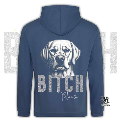 BI**H, PLEASE Sweatshirt - Yellow LABRADOR RETRIEVER - With Hood and Pockets, Unisex, in many colors - from XS to 5XL