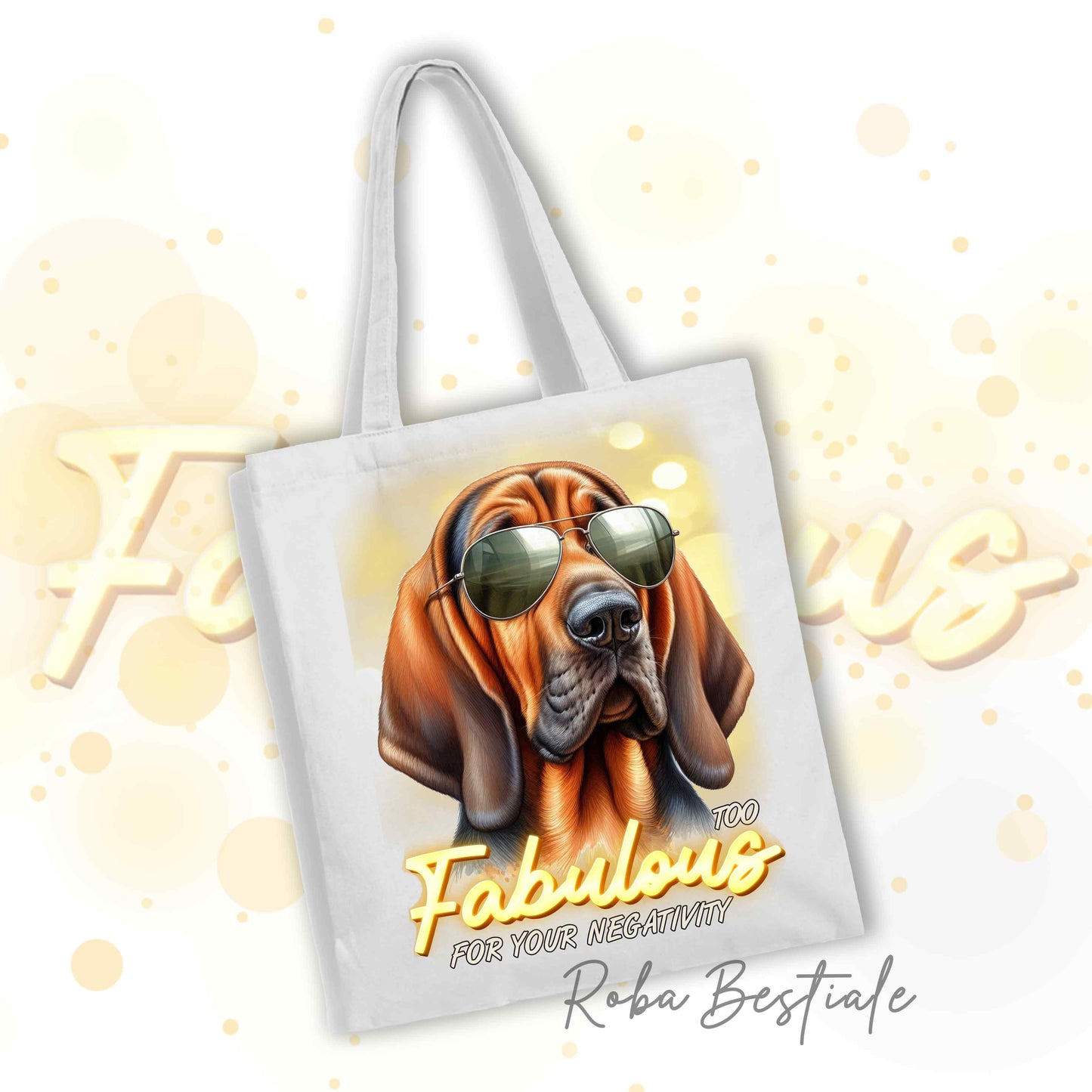 Shopper TOO FABULOUS - BLOODHOUND Fegato Focato - 100% Cotone