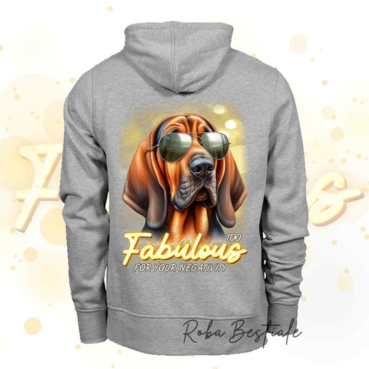 Felpa Invernale TOO FABULOUS - BLOODHOUND Fegato Focato - con Cappuccio, Unisex - dalla XS alla 3XL