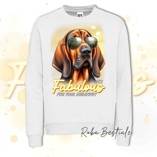 Felpa Invernale TOO FABULOUS - BLOODHOUND Fegato Focato - Girocollo, Unisex, in tanti colori! - dalla XS alla 3XL