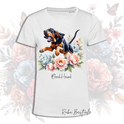T-Shirt PEONY - BLOODHOUND Nero Focato - Bianca, Uomo o Donna - dalla XS alla 5XL