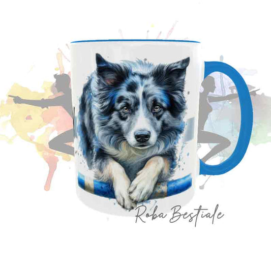 Tazza AGILITY LifeStyle - BORDER COLLIE Blue Merle - Design "GIRL" o "BOY"