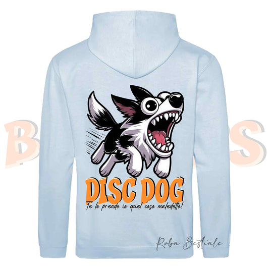 Felpa BONKERS - BORDER COLLIE Bianco e Nero - Con Cappuccio e Tasconi, Unisex, in tanti colori - dalla XS alla 5XL