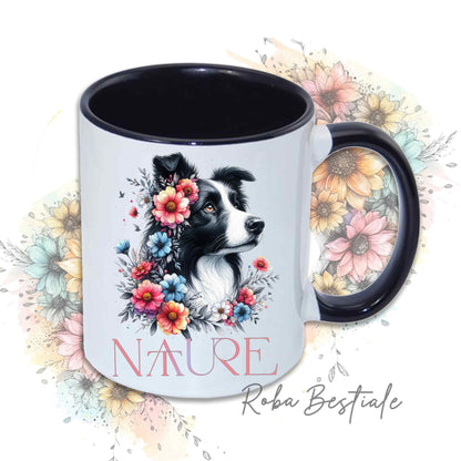 Tazza BORDER COLLIE Bianco e Nero - Collezione Nature