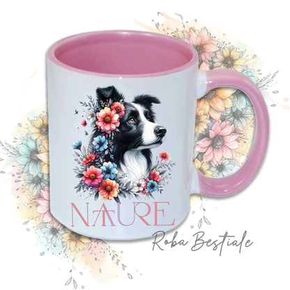 Tazza BORDER COLLIE Bianco e Nero - Collezione Nature
