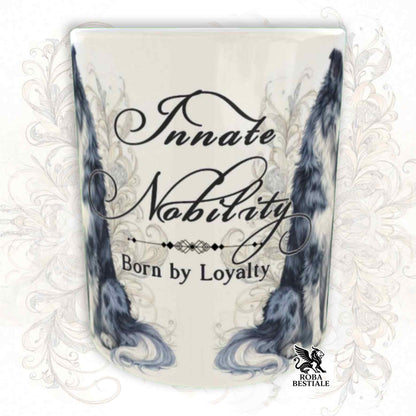 Tazza NOBILITY - BORDER COLLIE Blue Merle - Manico ORO - 330 ml - in Ceramica
