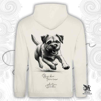 Sweat à capuche ACTION DOODLE - BORDER TERRIER - Avec capuche et grandes poches, plusieurs couleurs, Unisexe - du XS au 3XL