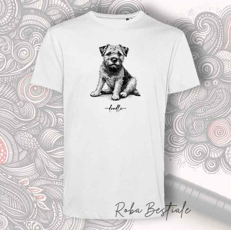 T-Shirt DOODLE - BORDER TERRIER