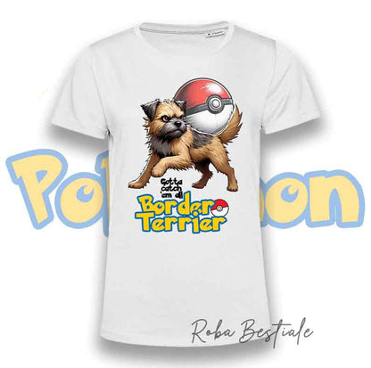T-Shirt POKEMON - BORDER TERRIER Grizzle & Tan