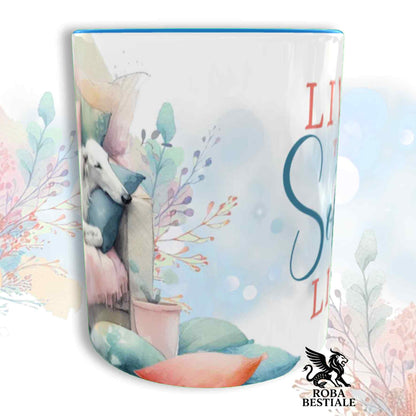 Tazza SOFT LIFE - BORZOI Bianco - In Ceramica, colore a scelta - 330 ml