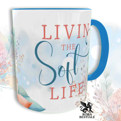 Tazza SOFT LIFE - BORZOI Bianco - In Ceramica, colore a scelta - 330 ml