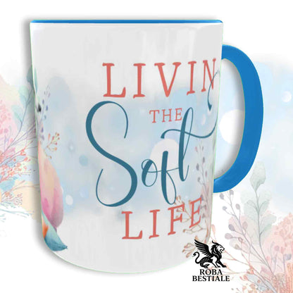 Tazza SOFT LIFE - BORZOI Bianco e Nero - In Ceramica, colore a scelta - 330 ml