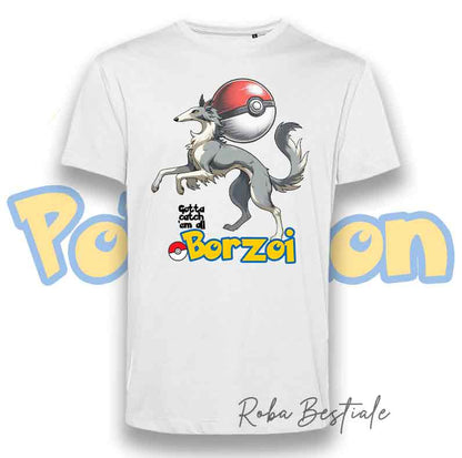 T-Shirt POKEMON - BORZOI Grigio