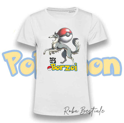 T-Shirt POKEMON - BORZOI Grigio
