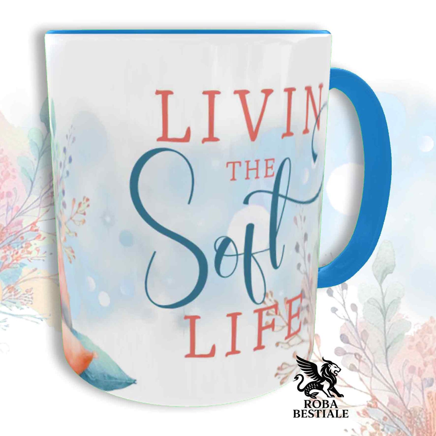 Tazza SOFT LIFE - BORZOI Grigio - In Ceramica, colore a scelta - 330 ml