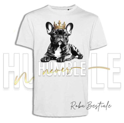 NEVER HUMBLE T-shirt - BOULEDOGUE FRANCAIS Bringé