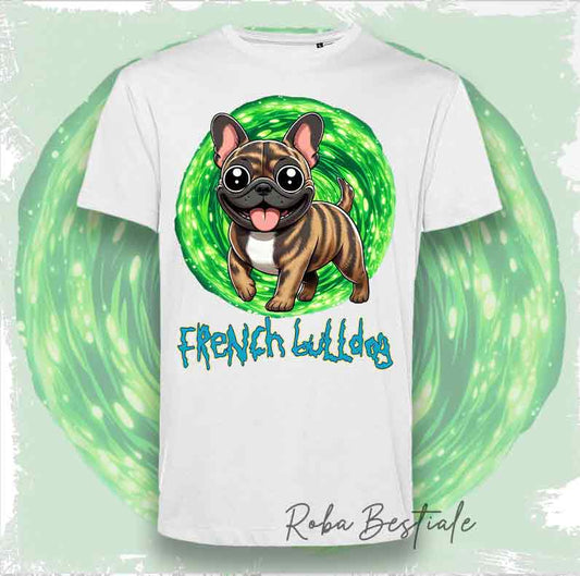 T-Shirt RICK & MORTY - BOULEDOGUE FRANCAIS Bringé