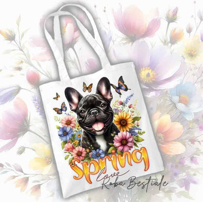 Tote Bag BOULEDOGUE FRANCESE Bringé - Collezione Spring Love