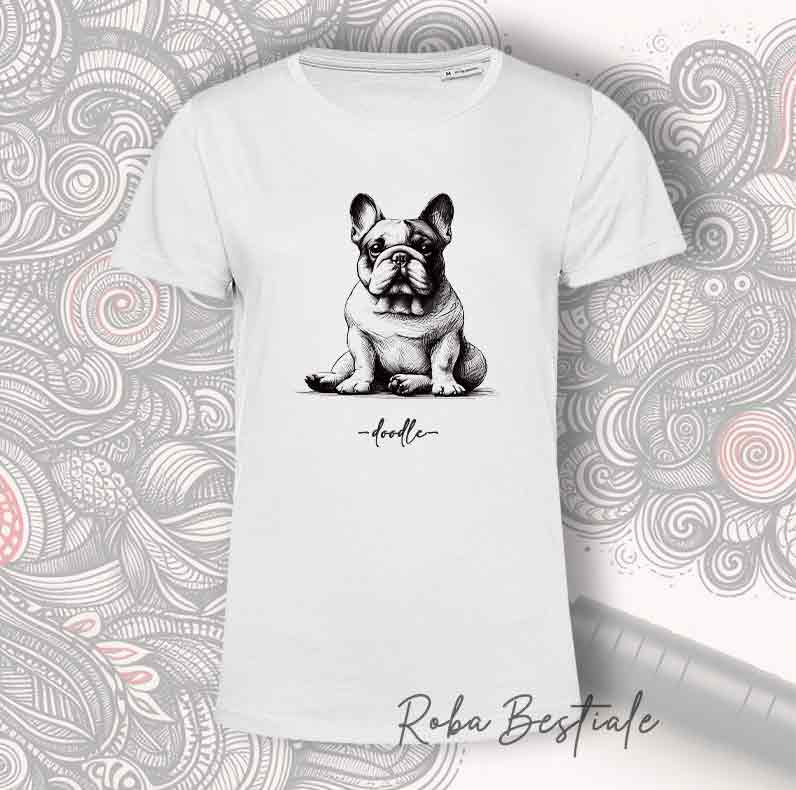 DOODLE T-Shirt - BOULEDOGUE FRANCAIS Caille