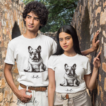 DOODLE T-Shirt - BOULEDOGUE FRANCAIS Caille