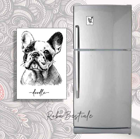 Magnete DOODLE - BOULEDOGUE FRANCESE Caille