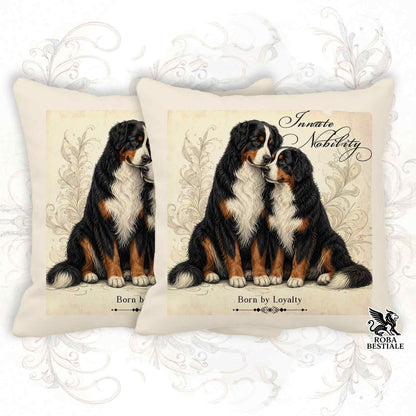 Cuscino NOBILITY - BOVARO DEL BERNESE - 100% Tela di Cotone - 40x40 cm