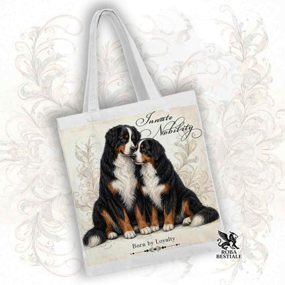Tote Bag NOBILITY - BOVARO DEL BERNESE - 100% Cotone - Bianca o Beige
