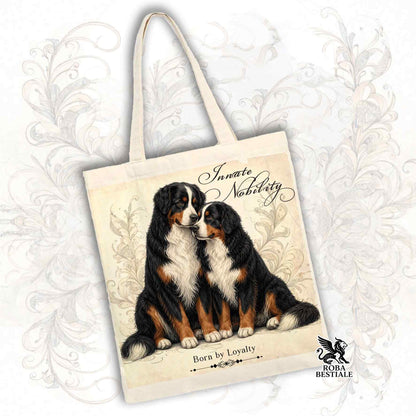 Tote Bag NOBILITY - BOVARO DEL BERNESE - 100% Cotone - Bianca o Beige