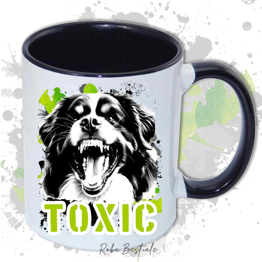 Tazza TOXIC - BOVARO DEL BERNESE - In Ceramica, con manico e interno in diversi colori - 330 ml