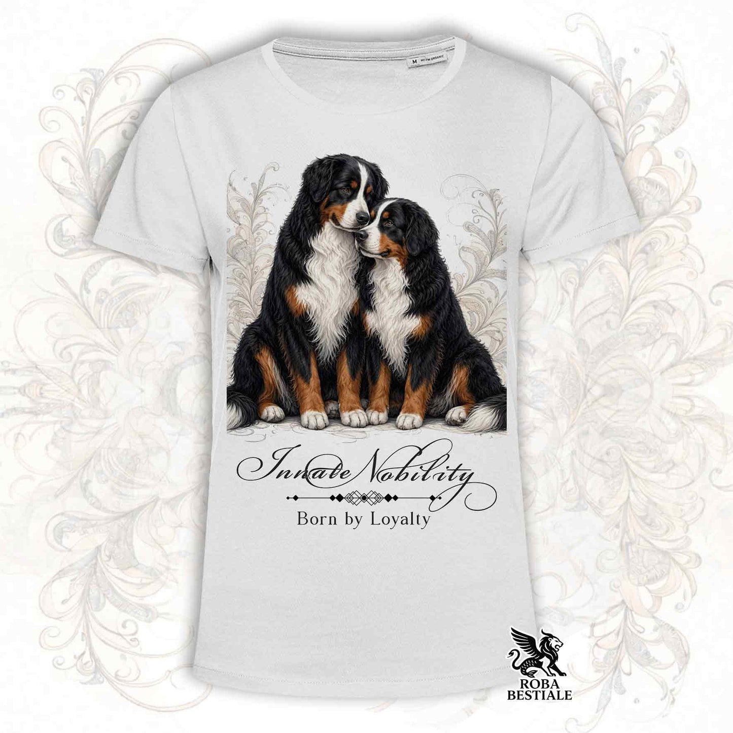 T-Shirt NOBILITY - BOVARO DEL BERNESE - Bianca o Beige, da Uomo o da Donna - dalla XS alla 5XL