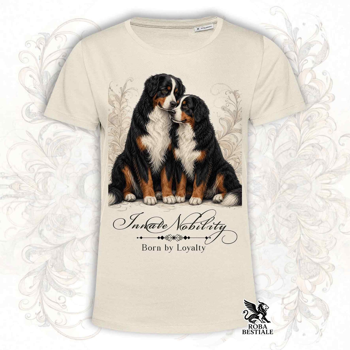 T-Shirt NOBILITY - BOVARO DEL BERNESE - Bianca o Beige, da Uomo o da Donna - dalla XS alla 5XL