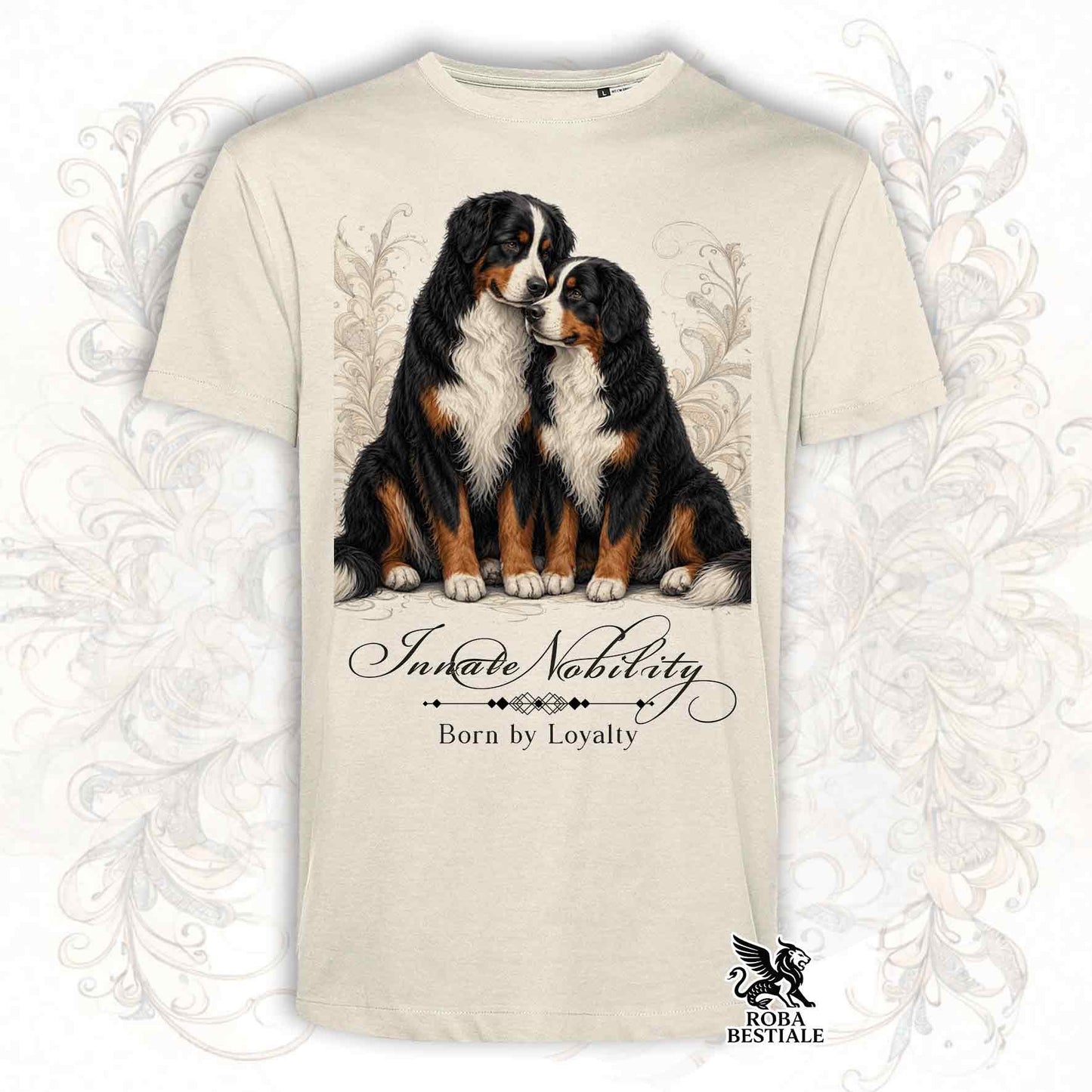 T-Shirt NOBILITY - BOVARO DEL BERNESE - Bianca o Beige, da Uomo o da Donna - dalla XS alla 5XL