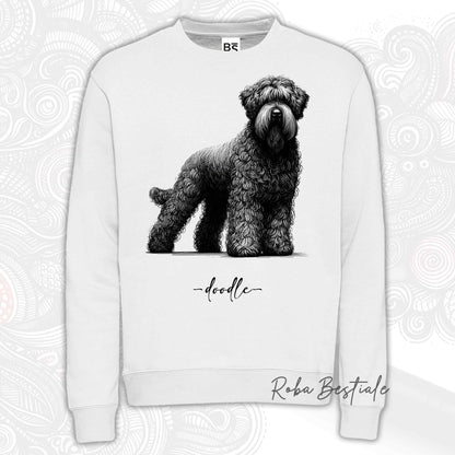 Felpa DOODLE - BOVARO DELLE FIANDRE - Girocollo, Unisex, in tanti colori! - dalla XS alla 3XL
