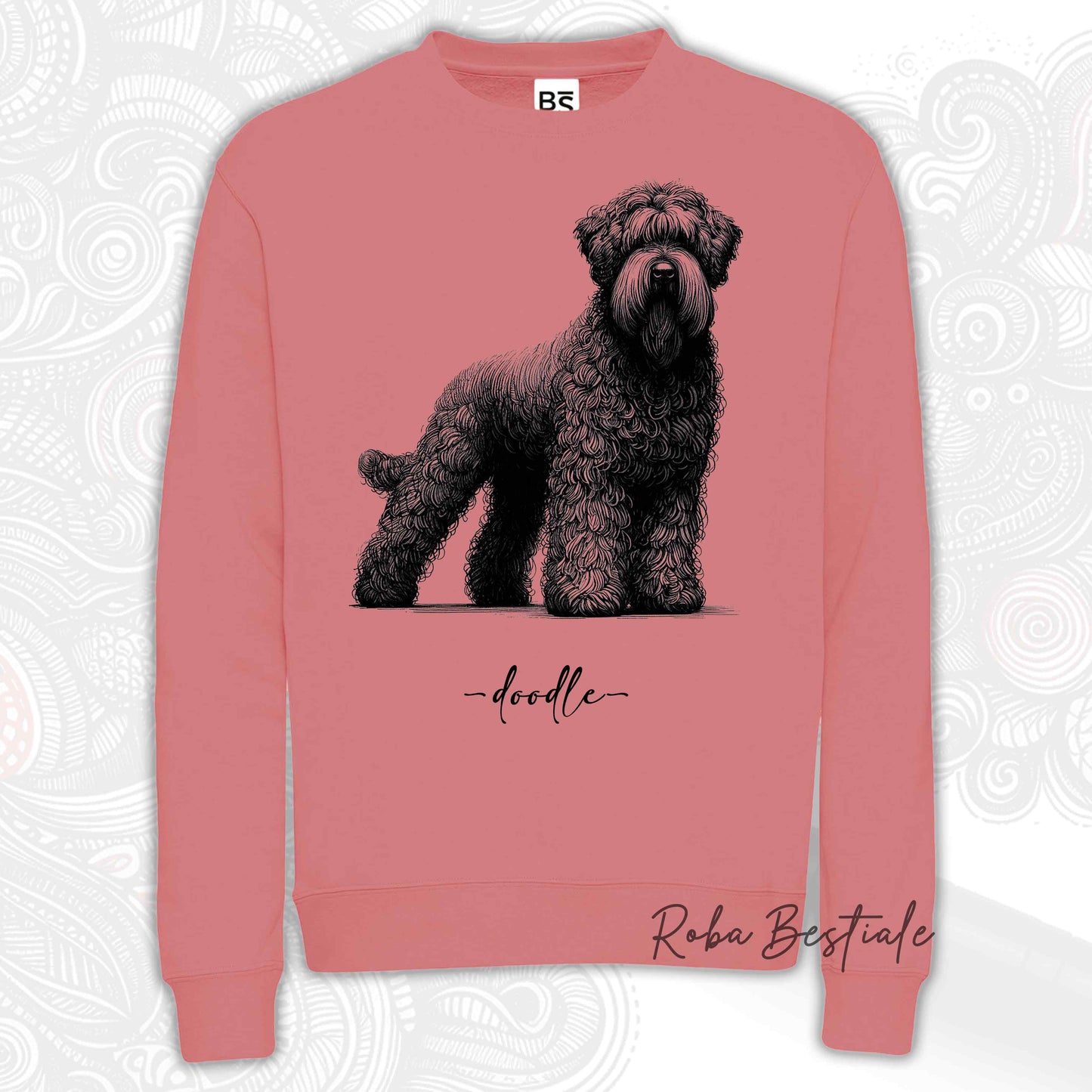 Felpa DOODLE - BOVARO DELLE FIANDRE - Girocollo, Unisex, in tanti colori! - dalla XS alla 3XL