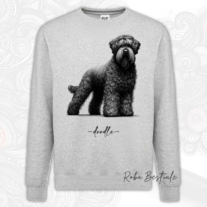Felpa DOODLE - BOVARO DELLE FIANDRE - Girocollo, Unisex, in tanti colori! - dalla XS alla 3XL