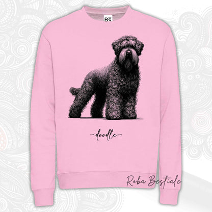 Felpa DOODLE - BOVARO DELLE FIANDRE - Girocollo, Unisex, in tanti colori! - dalla XS alla 3XL