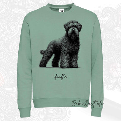 Felpa DOODLE - BOVARO DELLE FIANDRE - Girocollo, Unisex, in tanti colori! - dalla XS alla 3XL