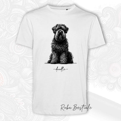 T-Shirt DOODLE - BOVARO DELLE FIANDRE - Uomo o Donna, disponibile in diversi colori - dalla XS alla 5XL