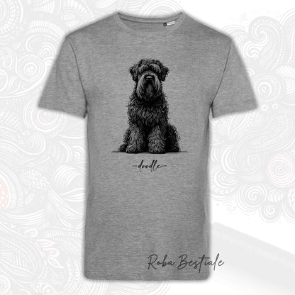 T-Shirt DOODLE - BOVARO DELLE FIANDRE - Uomo o Donna, disponibile in diversi colori - dalla XS alla 5XL