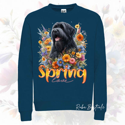 Felpa SPRING LOVE - BOVARO DELLE FIANDRE - Girocollo, Unisex, in tanti colori! - dalla XS alla 3XL