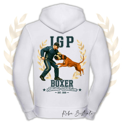 Felpa IGP ATTACK - BOXER Fulvo - Con Cappuccio e Full Zip, Uomo o Donna, in tanti colori - dalla XS alla 5XL