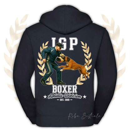 Felpa IGP ATTACK - BOXER Fulvo - Con Cappuccio e Full Zip, Uomo o Donna, in tanti colori - dalla XS alla 5XL