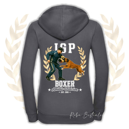 Felpa IGP ATTACK - BOXER Fulvo - Con Cappuccio e Full Zip, Uomo o Donna, in tanti colori - dalla XS alla 5XL