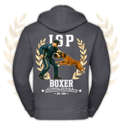 Felpa IGP ATTACK - BOXER Fulvo - Con Cappuccio e Full Zip, Uomo o Donna, in tanti colori - dalla XS alla 5XL