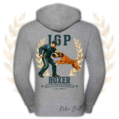 Felpa IGP ATTACK - BOXER Fulvo - Con Cappuccio e Full Zip, Uomo o Donna, in tanti colori - dalla XS alla 5XL
