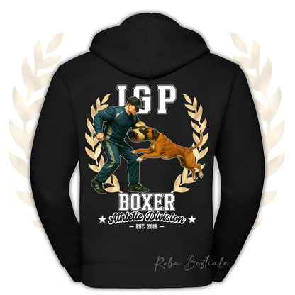 Felpa IGP ATTACK - BOXER Fulvo - Con Cappuccio e Full Zip, Uomo o Donna, in tanti colori - dalla XS alla 5XL
