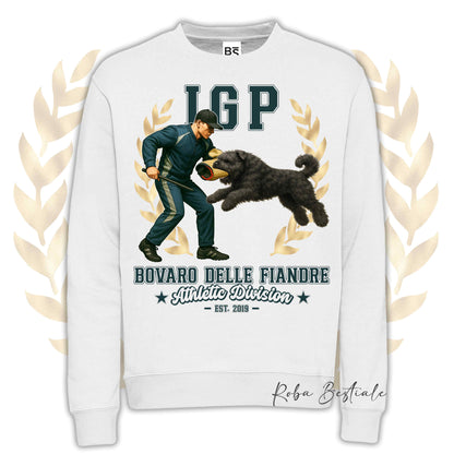 Felpa Invernale IGP ATTACK - BOVARO DELLE FIANDRE - Girocollo, Unisex, in tanti colori! - dalla XS alla 3XL