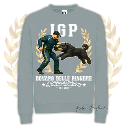 Felpa Invernale IGP ATTACK - BOVARO DELLE FIANDRE - Girocollo, Unisex, in tanti colori! - dalla XS alla 3XL