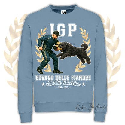 Felpa Invernale IGP ATTACK - BOVARO DELLE FIANDRE - Girocollo, Unisex, in tanti colori! - dalla XS alla 3XL