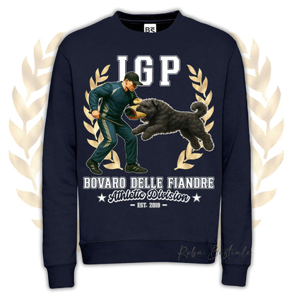 Felpa Invernale IGP ATTACK - BOVARO DELLE FIANDRE - Girocollo, Unisex, in tanti colori! - dalla XS alla 3XL